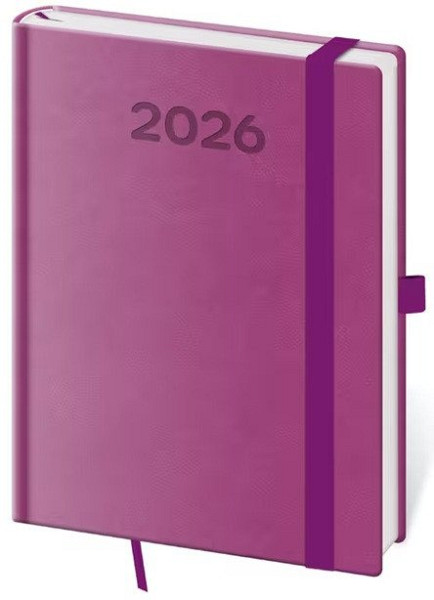 Diář 2026 denní B6 Print Pop - fialová