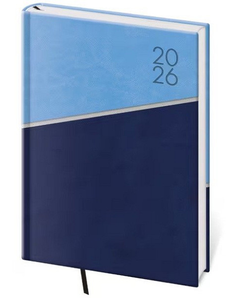 Diář 2026 týdenní A5 Line - modrá