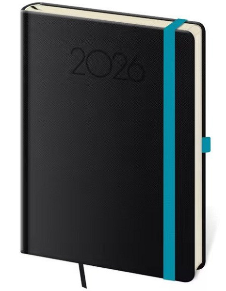 Diář 2026 týdenní A5 Praga - černá