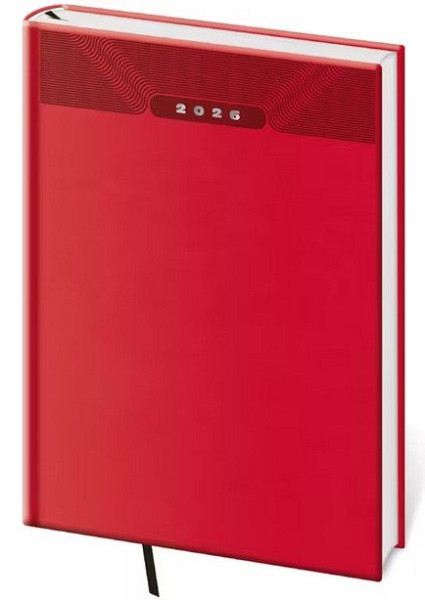 Diář 2026 týdenní A5 Print Classic - červená