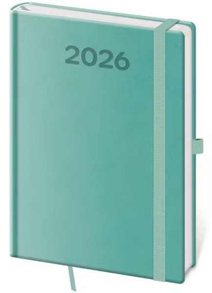 Diář 2026 týdenní A5 Print Pop - světle zelená