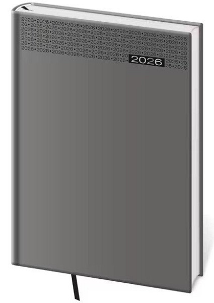 Diář 2026 týdenní B5 Gommato - šedá