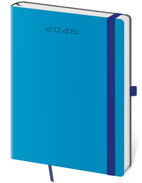 Diář 2026 týdenní B6 Flexies - modrá
