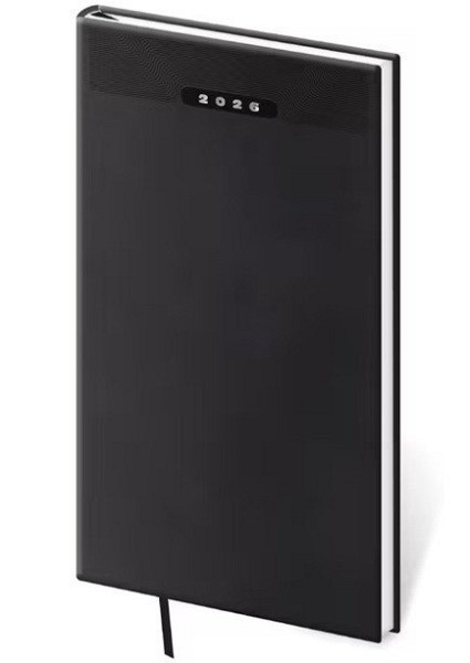 Diář 2026 týdenní kapesní Print Classic - černá