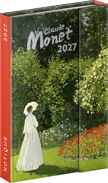 Diář 2027: Claude Monet - týdenní, magnetický, 11 x 16 cm