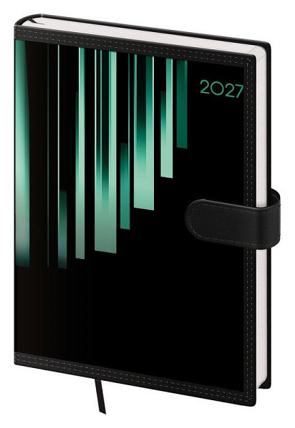 Diář 2027 denní A5 Tone - zelená s magnetem