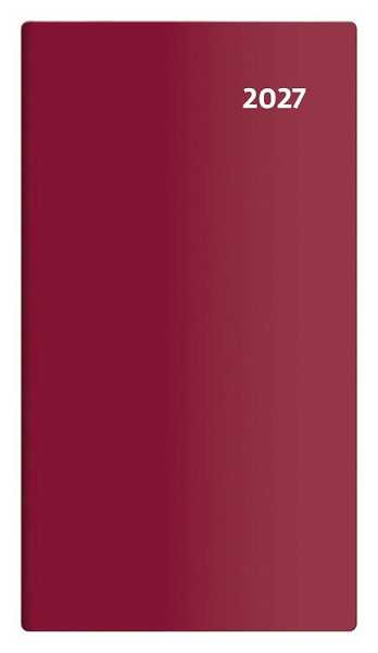 Diář 2027 kapesní - Torino čtrnáctidenní - bordó