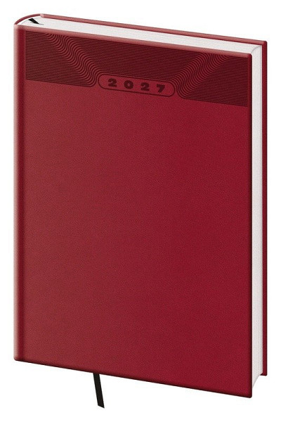 Diář 2027 týdenní A5 Print Classic - anglická červená