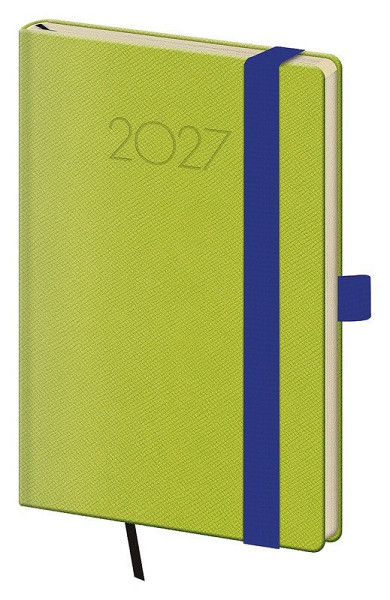 Diář 2027 týdenní kapesní New Praga - zelená