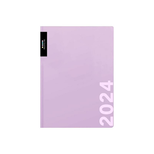 Diář A5 denní 2024 PASTELINI - fialová