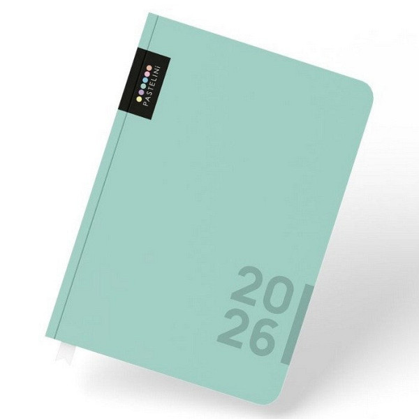 Diář A5 denní 2026 PASTELINI zelená