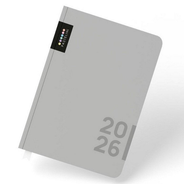 Diář A5 týdenní 2026 PASTELINI šedá