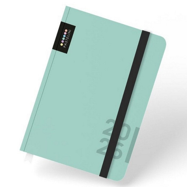 Diář A6 týdenní 2026 PASTELINI zelená