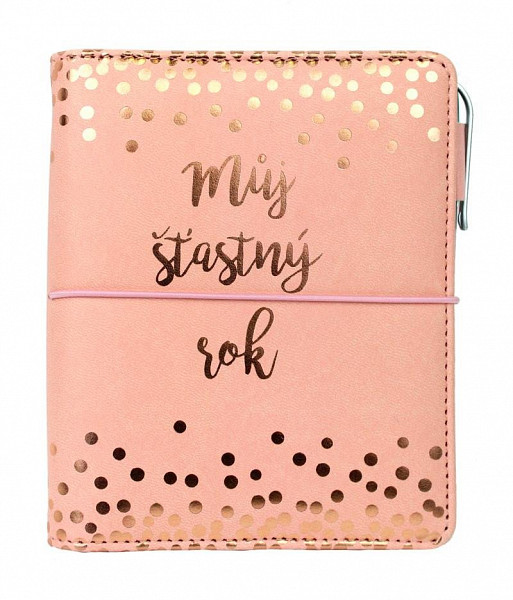 Diář: Můj šťastný rok/kroužkový S s vyměnitelným kalendáriem
