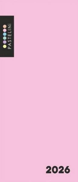 Diář PVC měsíční 2026 PASTELINI růžová