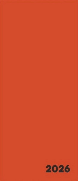 Diář PVC měsíční 2026 VERDE cihlová