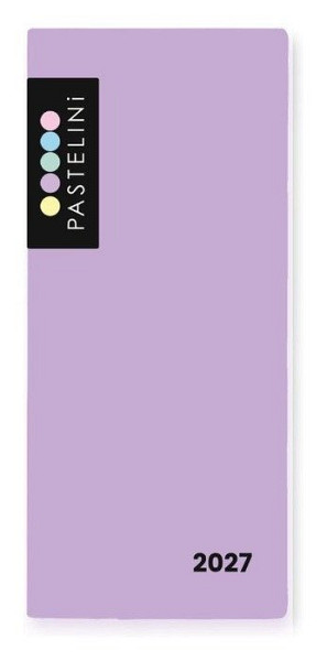 Diář PVC měsíční 2027 PASTELINI fialová