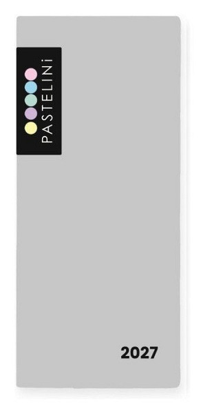 Diář PVC měsíční 2027 PASTELINI šedá