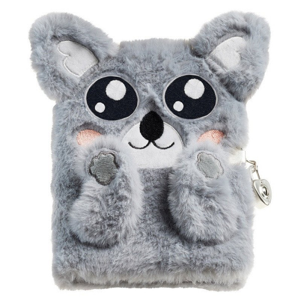 Diář se zámkem Fluffy - Koala, 80 listů, 80g, linkovaný