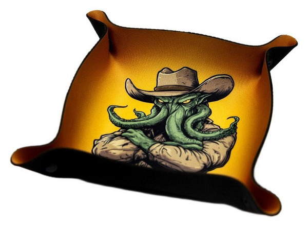Dice tray - 22 x 22 cm - Cowboy Cthulhu