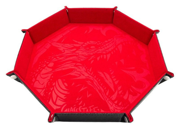 Dice tray - Dragon Skin Edition- Osmihran - Červený