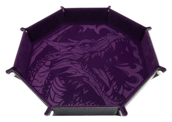 Dice tray - Dragon Skin Edition- Osmihran - Fialový