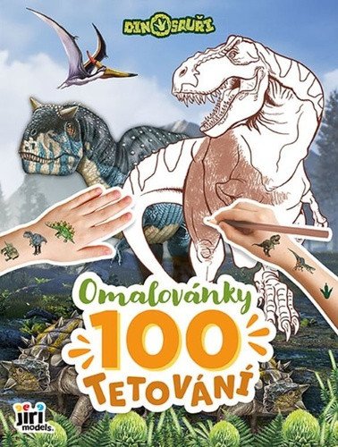 Dinosauři - Omalovánky a 100 tetování