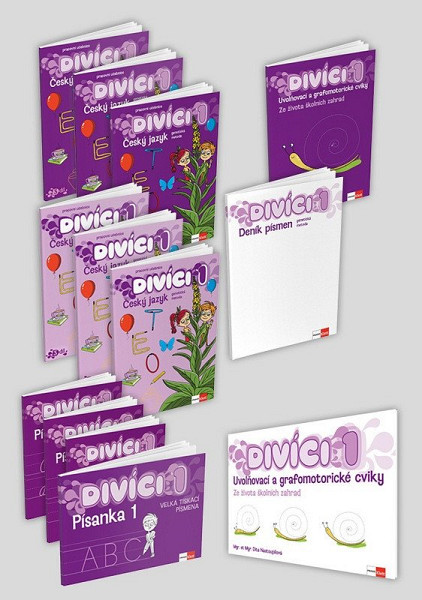 Divíci 1 - rozšířený učitelský balíček - Český jazyk GM (vázané písmo)
