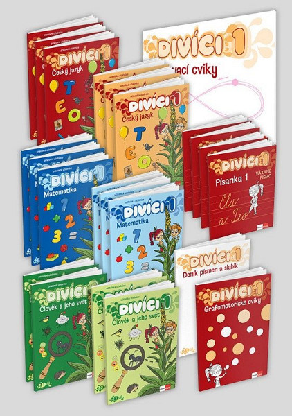 Divíci 1 - rozšířený učitelský balíček - Český jazyk + Matematika + Člověk a jeho svět