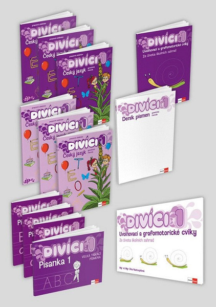 Divíci 1 - rozšířený žákovský balíček - Český jazyk GM (nevázané písmo)