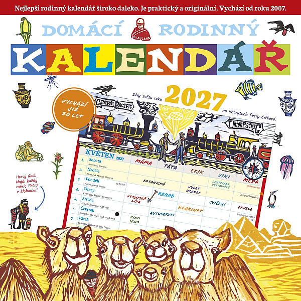 Domácí rodinný kalendář 2027
