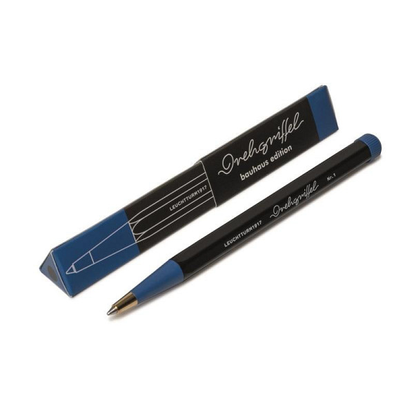 Drehgriffel Nr. 1 Black/Royal Blue Bauhaus Edition Ballpoint pen (Royal Blue ink)