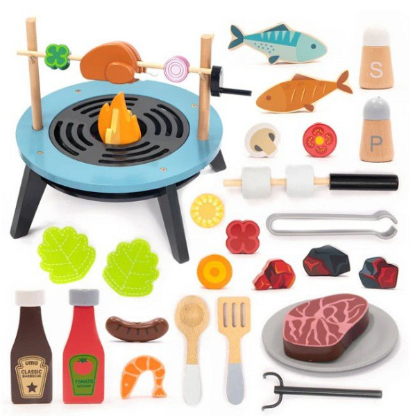 Dřevěná grilovací sada