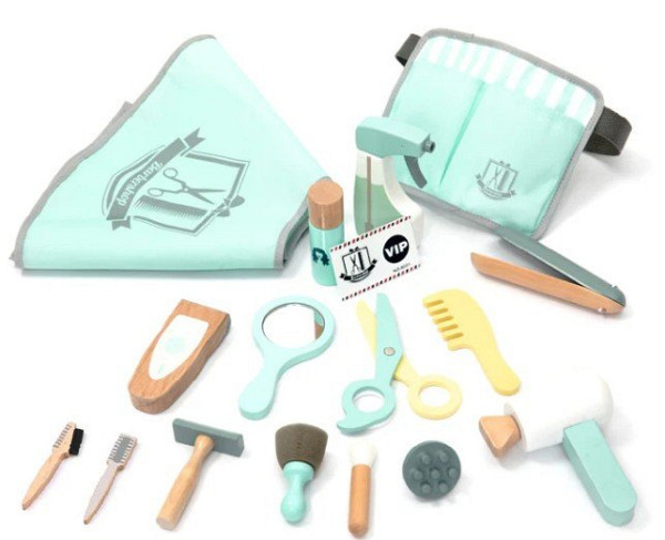 Dřevěná kadeřnická sada