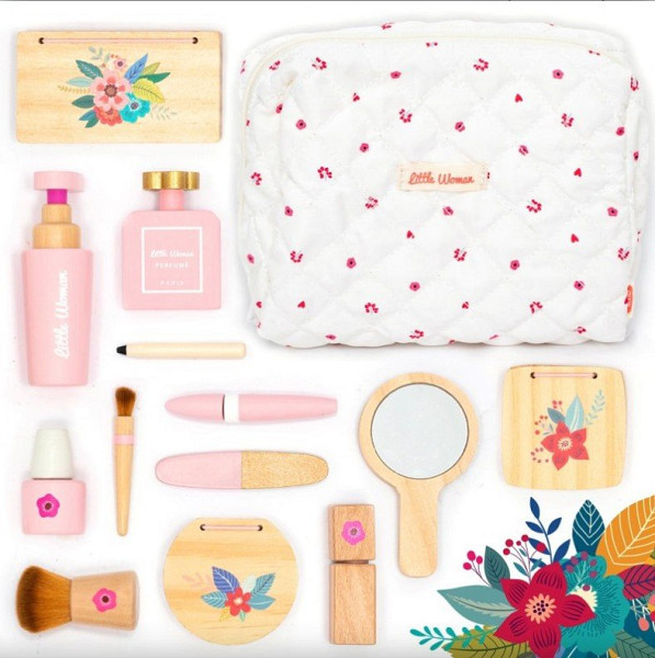 Dřevěná kosmetická sada