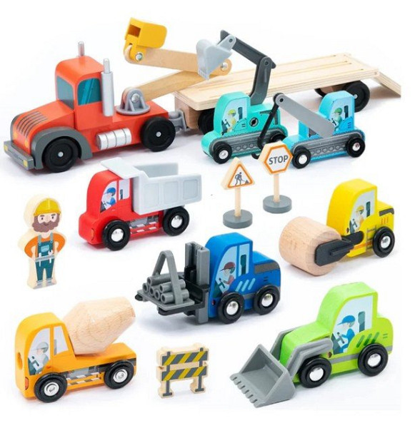 Dřevěná sada transportéru stavebních vozidel