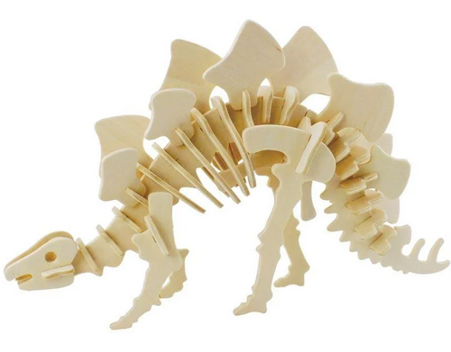 Dřevěné 3D puzzle - Stegosaurus