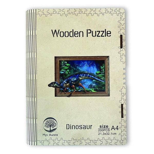 Dřěvěné puzzle/Dinosaurus A4