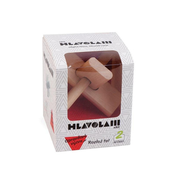 Dřevěný hlavolam - Kříž