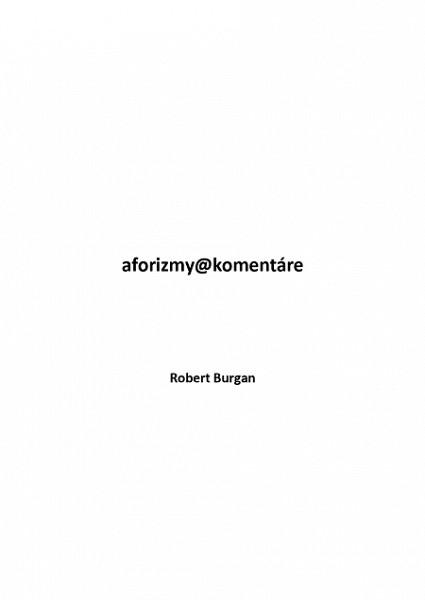E-kniha Aforizmy@komentáre