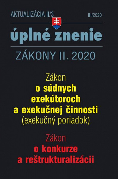 E-kniha Aktualizácia II/4 2020 –  Zákon o verejnom obstarávaní