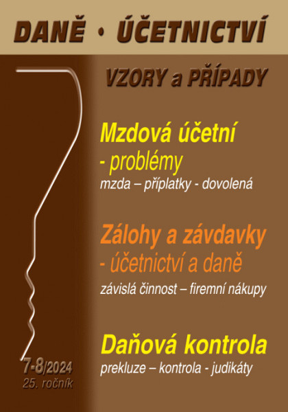 E-kniha Daně, účetnictví, vzory a případy č. 7-8 / 2024 - Problémy mzdové účetní