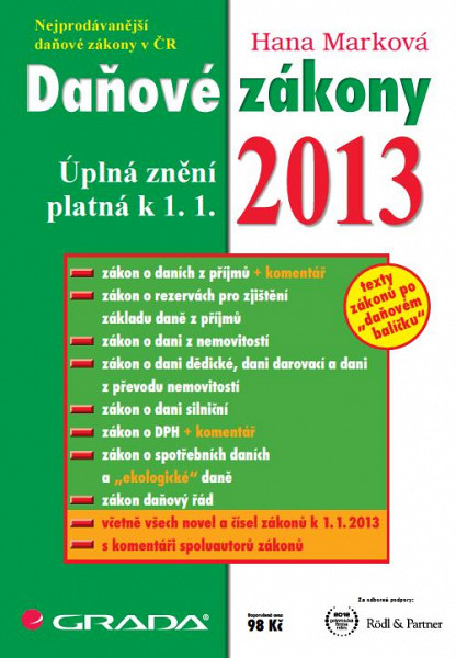 E-kniha Daňové zákony 2013