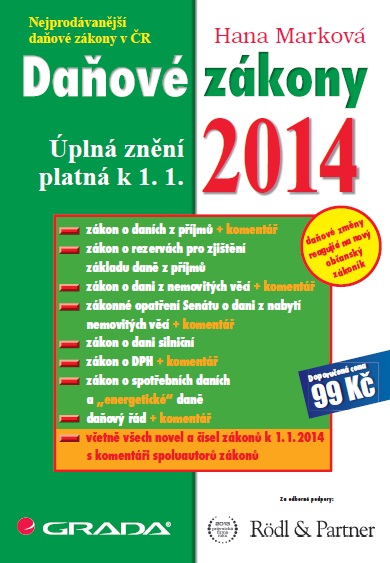 E-kniha Daňové zákony 2014