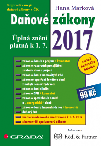 E-kniha Daňové zákony 2017