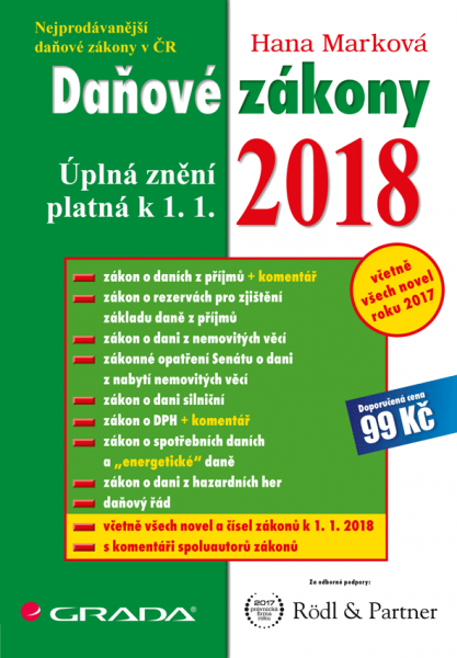 E-kniha Daňové zákony 2018