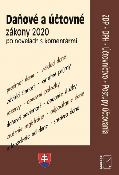 E-kniha Daňové zákony 2020 s komentárom