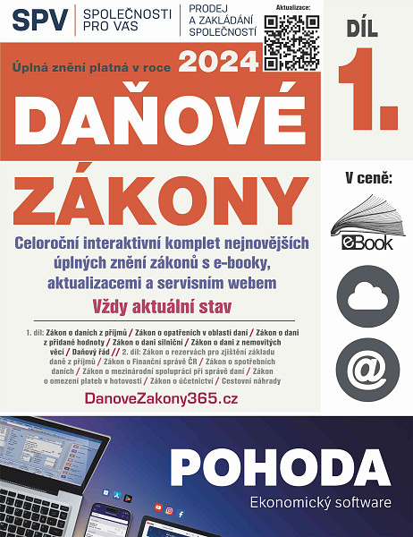 E-kniha Daňové zákony 2024 XXL ProFi (Díl 1., právní stav 1. 1. 2024)