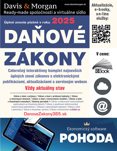 E-kniha Daňové zákony 2025 SR XXL ProFi
