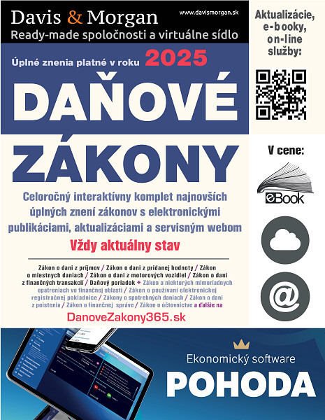 E-kniha Daňové zákony 2025 SR XXL ProFi